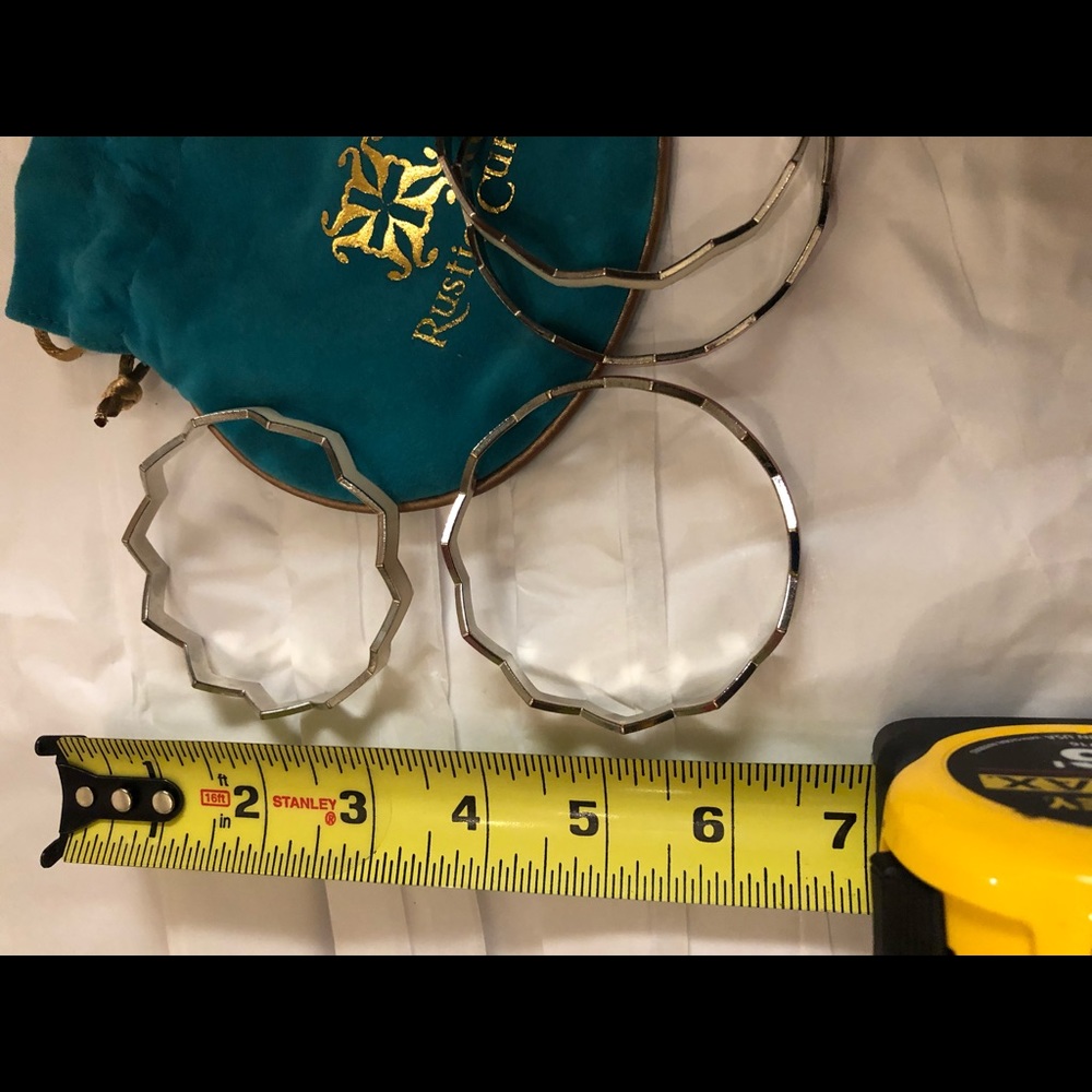 Set Of 4 Stackable Chevron Bangle Brackets - image 4